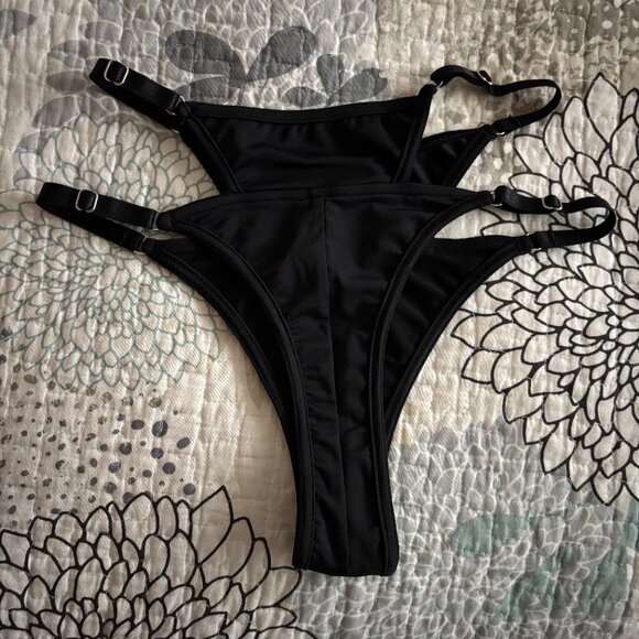 NWOT MAED pole bikini bottoms - Black - Size M - Picture 4 of 7